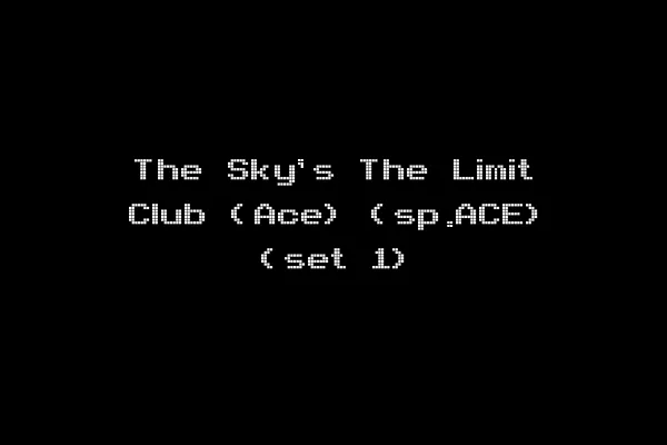 The Sky's The Limit Club (Ace) (sp.ACE) (set 1)