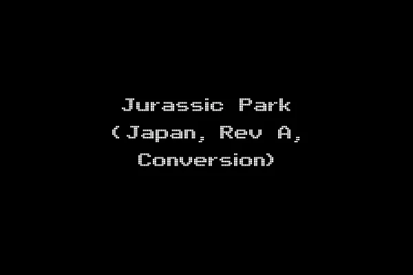 Jurassic Park (Japan, Rev A, Conversion)