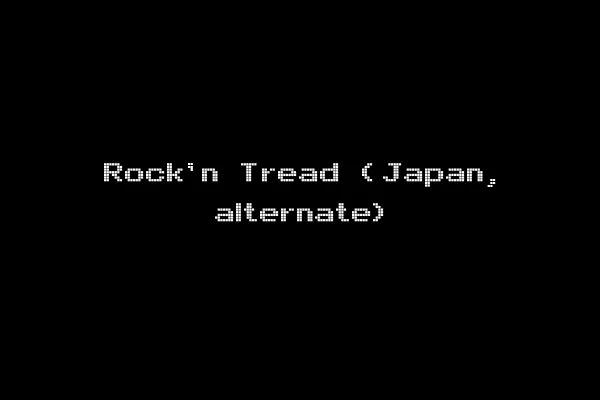 Rock'n Tread (Japan, alternate)