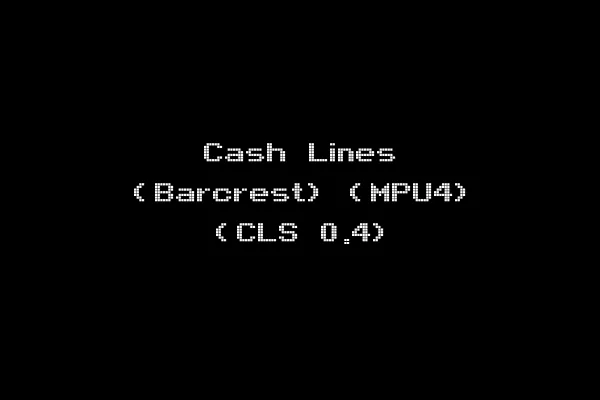 Cash Lines (Barcrest) (MPU4) (CLS 0.4)