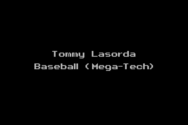 Tommy Lasorda Baseball (Mega-Tech)