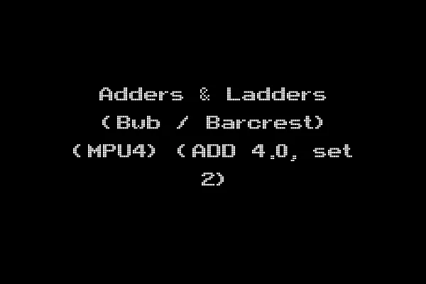 Adders & Ladders (Bwb / Barcrest) (MPU4) (ADD 4.0, set 2)