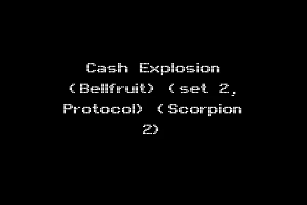 Cash Explosion (Bellfruit) (set 2, Protocol) (Scorpion 2)