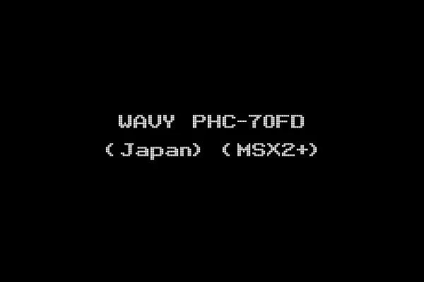 WAVY PHC-70FD (Japan) (MSX2+)