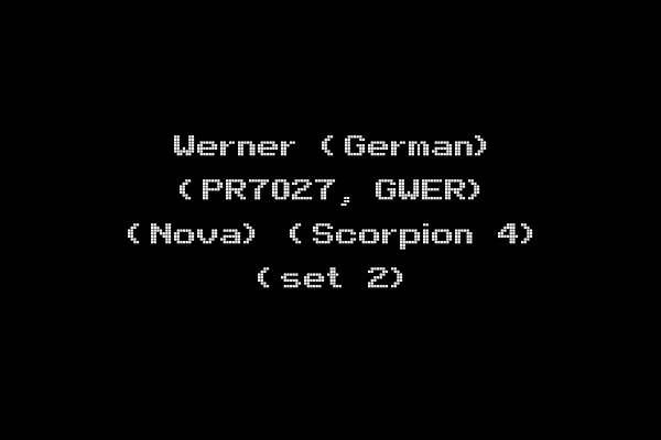 Werner (German) (PR7027, GWER) (Nova) (Scorpion 4) (set 2)