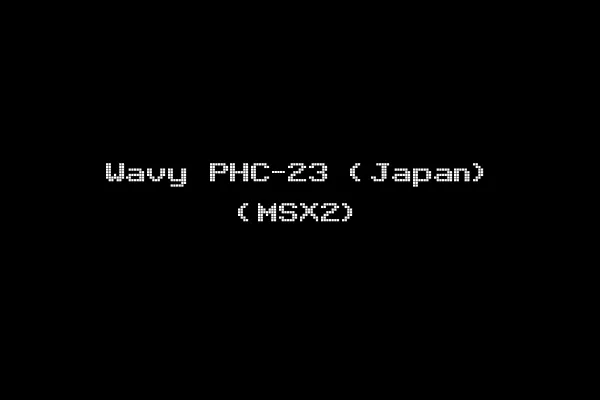 Wavy PHC-23 (Japan) (MSX2)