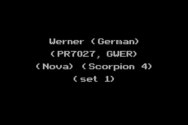 Werner (German) (PR7027, GWER) (Nova) (Scorpion 4) (set 1)