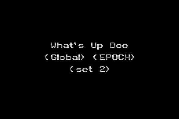 What's Up Doc (Global) (EPOCH) (set 2)
