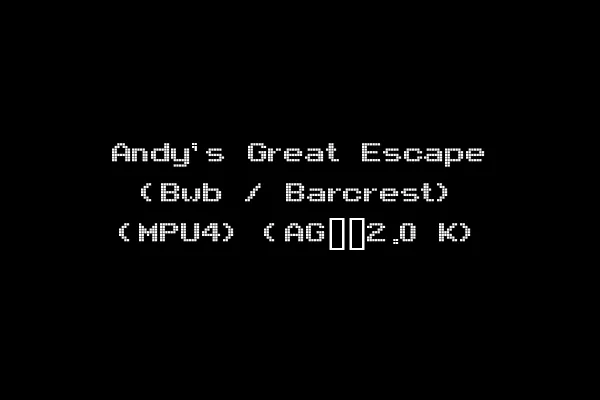 Andy's Great Escape (Bwb / Barcrest) (MPU4) (AG__2.0 K)