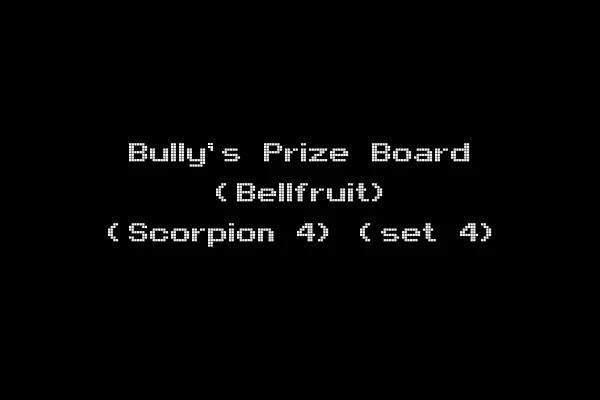 Bully's Prize Board (Bellfruit) (Scorpion 4) (set 4)