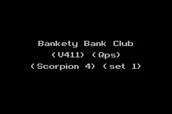 Bankety Bank Club (V411) (Qps) (Scorpion 4) (set 1)