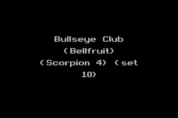 Bullseye Club (Bellfruit) (Scorpion 4) (set 10)