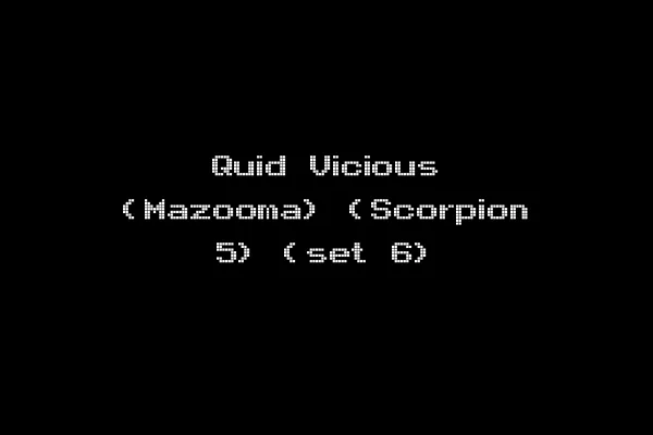Quid Vicious (Mazooma) (Scorpion 5) (set 6)