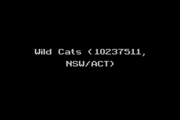 Wild Cats (10237511, NSW/ACT)