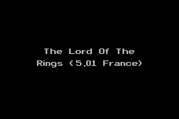 The Lord Of The Rings (5.01 France)