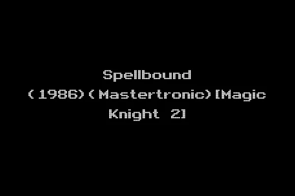 Spellbound (1986)(Mastertronic)[Magic Knight 2]