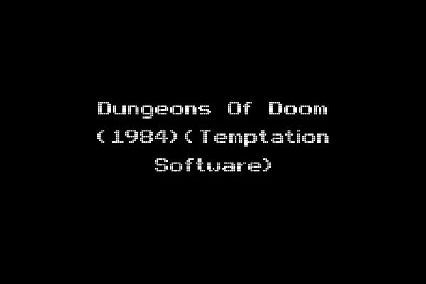 Dungeons Of Doom (1984)(Temptation Software)