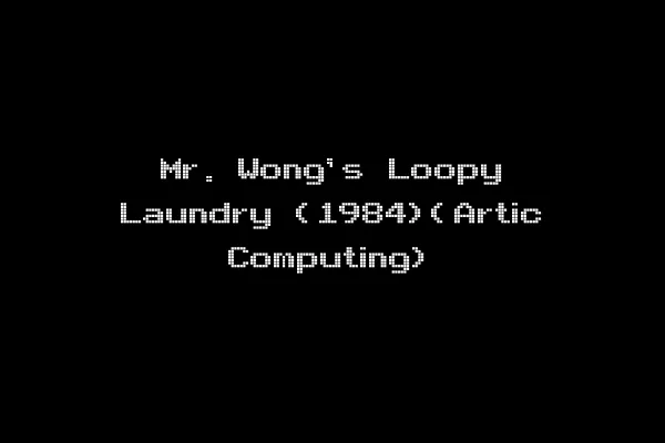 Mr. Wong's Loopy Laundry (1984)(Artic Computing)