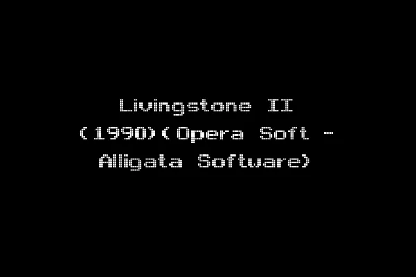 Livingstone II (1990)(Opera Soft - Alligata Software)