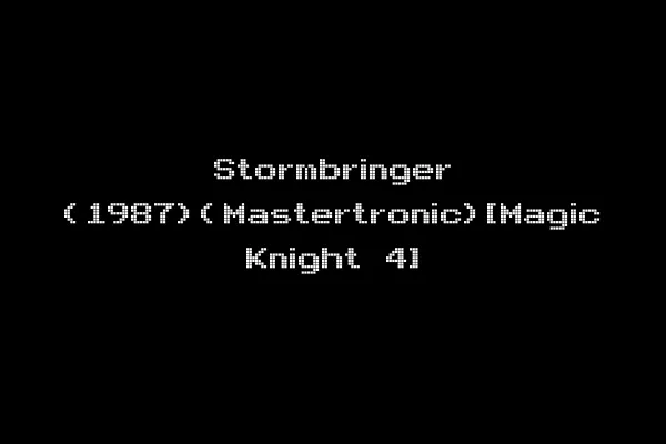 Stormbringer (1987)(Mastertronic)[Magic Knight 4]