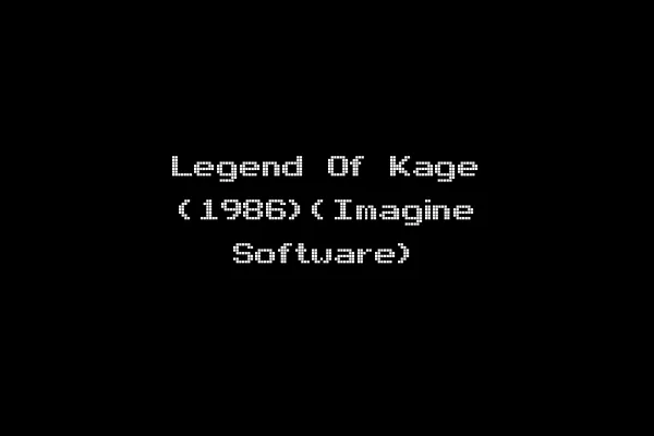 Legend Of Kage (1986)(Imagine Software)