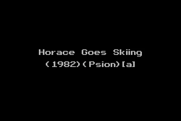 Horace Goes Skiing (1982)(Psion)[a]