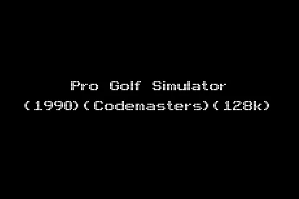 Pro Golf Simulator (1990)(Codemasters)(128k)
