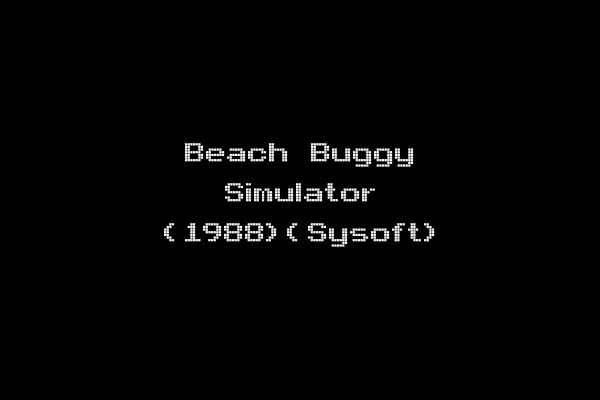 Beach Buggy Simulator (1988)(Sysoft)