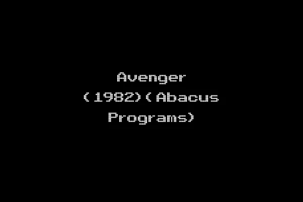 Avenger (1982)(Abacus Programs)