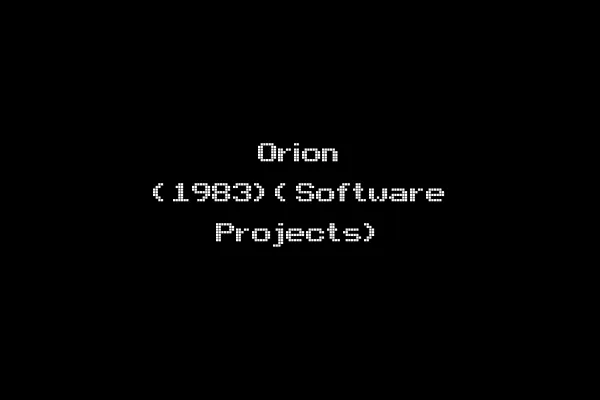 Orion (1983)(Software Projects)