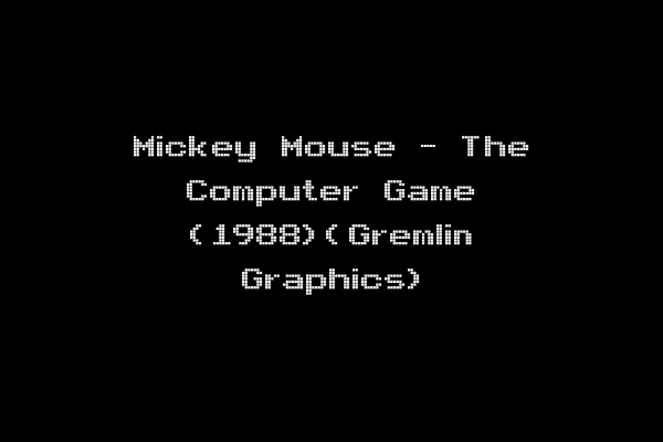 Mickey Mouse - The Computer Game (1988)(Gremlin Graphics)