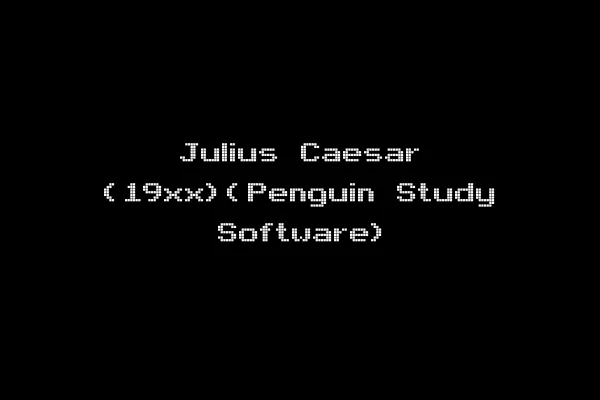 Julius Caesar (19xx)(Penguin Study Software)