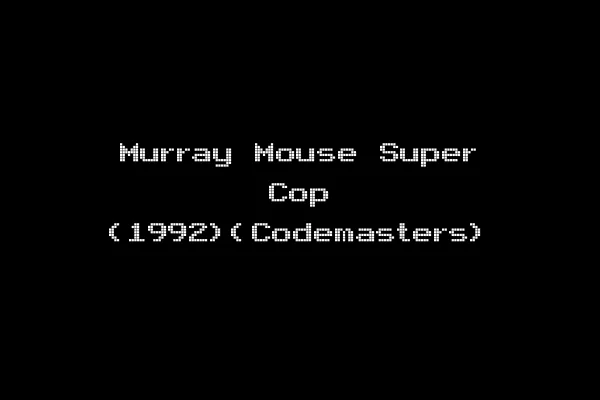 Murray Mouse Super Cop (1992)(Codemasters)