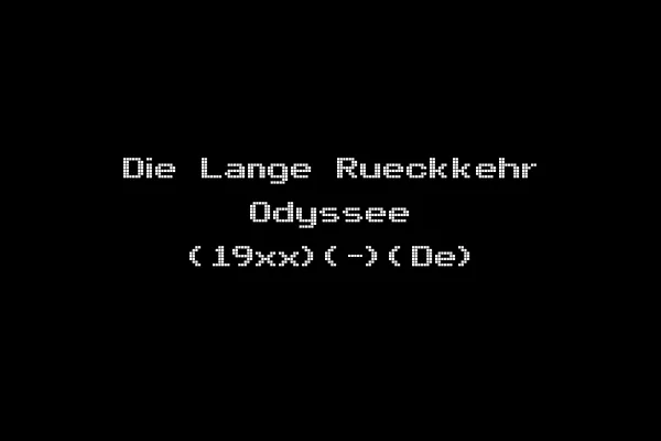 Die Lange Rueckkehr Odyssee (19xx)(-)(De)