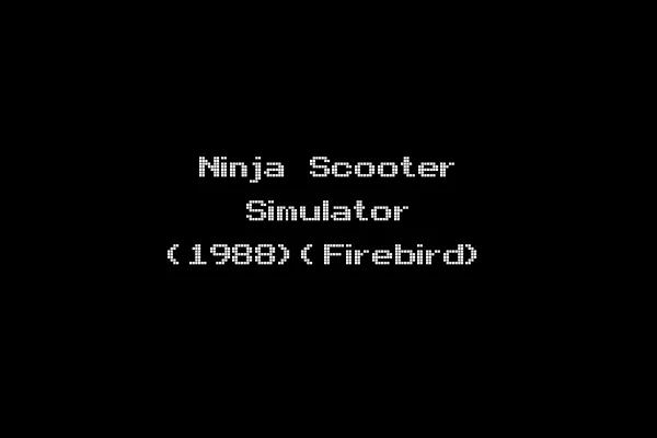 Ninja Scooter Simulator (1988)(Firebird)