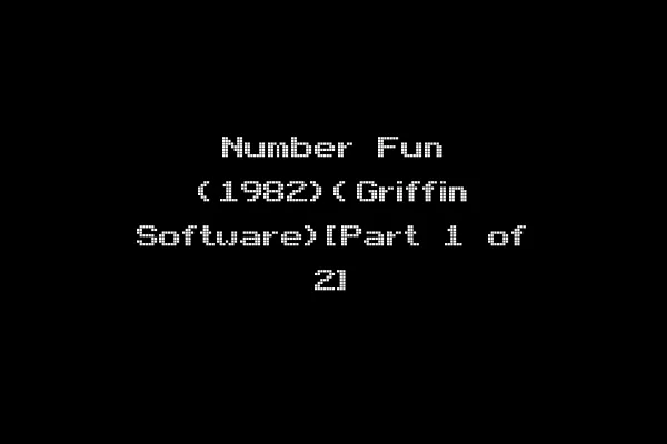 Number Fun (1982)(Griffin Software)[Part 1 of 2]