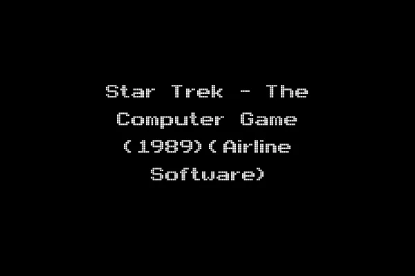 Star Trek - The Computer Game (1989)(Airline Software)