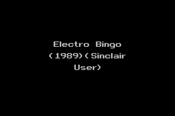 Electro Bingo (1989)(Sinclair User)
