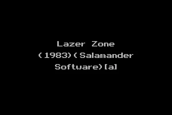 Lazer Zone (1983)(Salamander Software)[a]