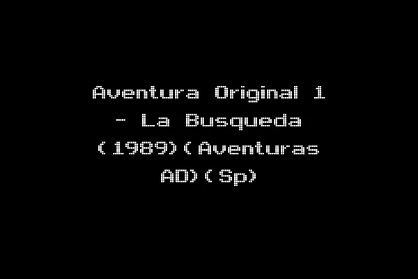 Aventura Original 1 - La Busqueda (1989)(Aventuras AD)(Sp)