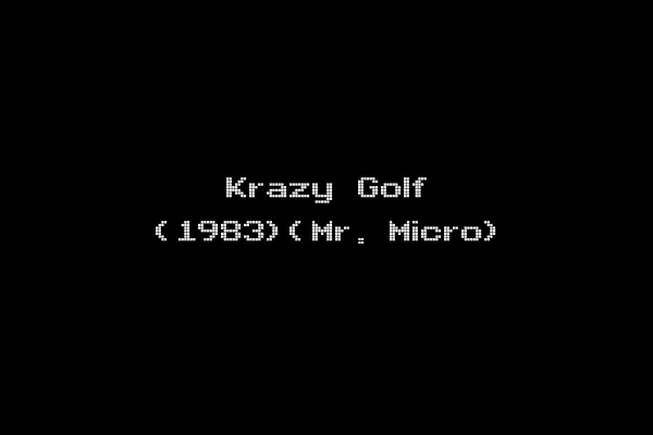 Krazy Golf (1983)(Mr. Micro)