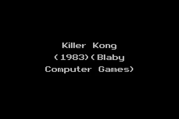 Killer Kong (1983)(Blaby Computer Games)