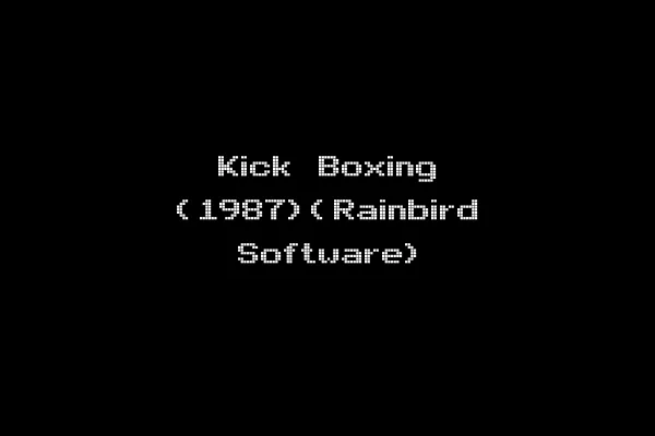 Kick Boxing (1987)(Rainbird Software)