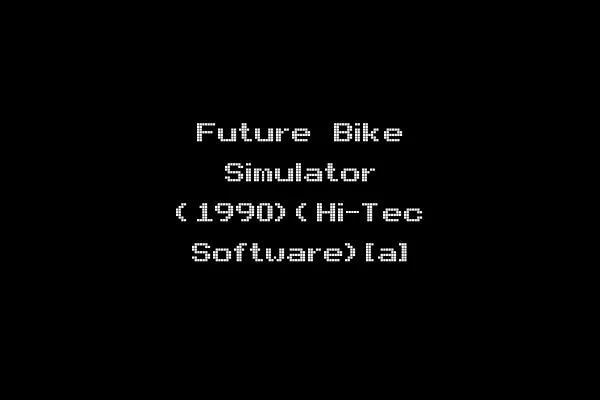 Future Bike Simulator (1990)(Hi-Tec Software)[a]