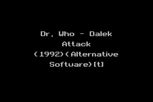 Dr. Who - Dalek Attack (1992)(Alternative Software)[t]
