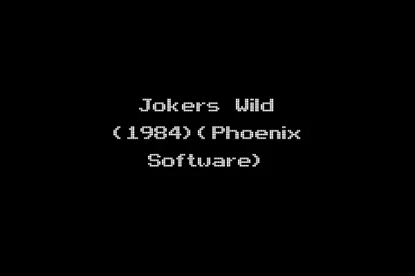 Jokers Wild (1984)(Phoenix Software)