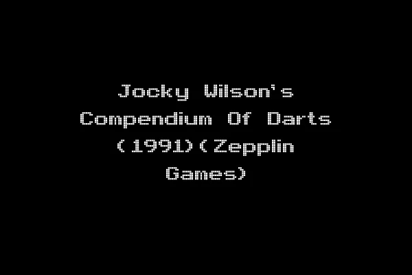 Jocky Wilson's Compendium Of Darts (1991)(Zepplin Games)