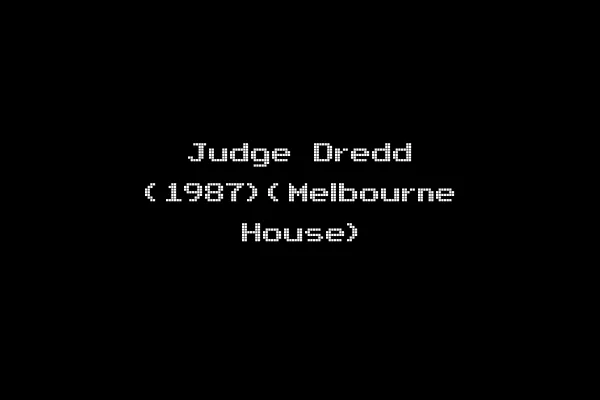 Judge Dredd (1987)(Melbourne House)
