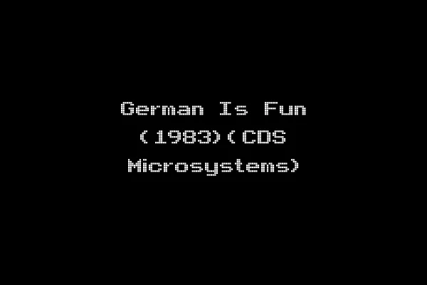German Is Fun (1983)(CDS Microsystems)
