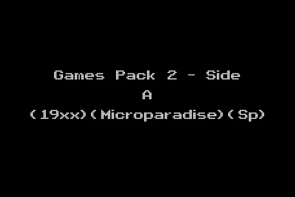 Games Pack 2 - Side A (19xx)(Microparadise)(Sp)